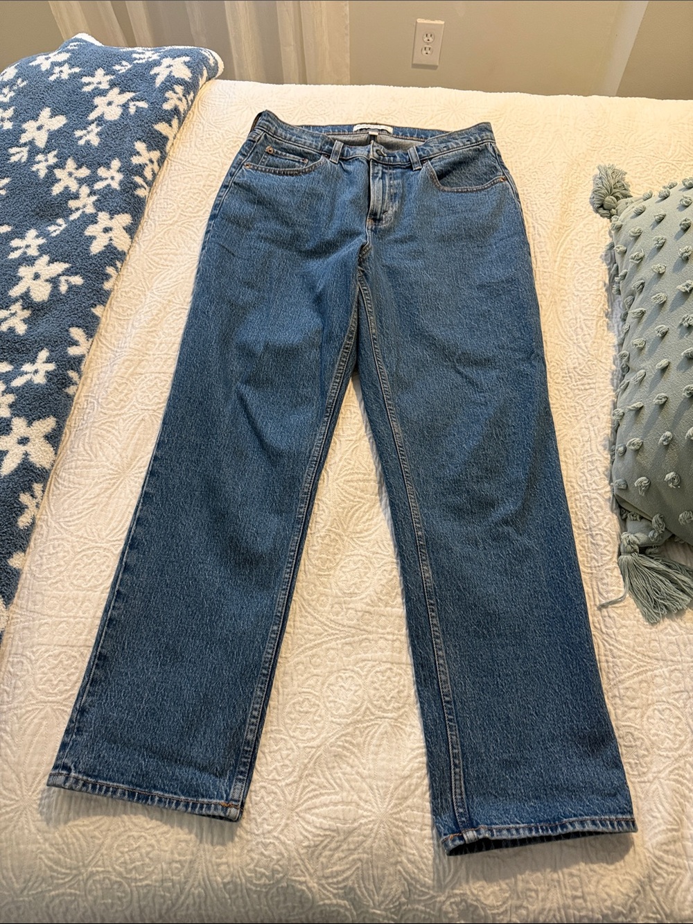 Abercrombie & Fitch 90s straight mid rise curve love